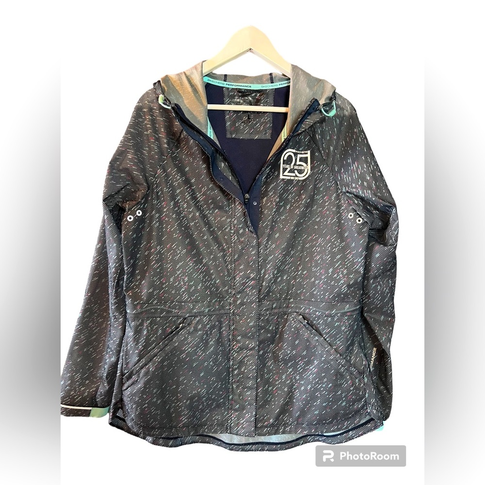 Skechers Windbreaker Jacket Performance Womens Sz L Lightweight Athletic Sports